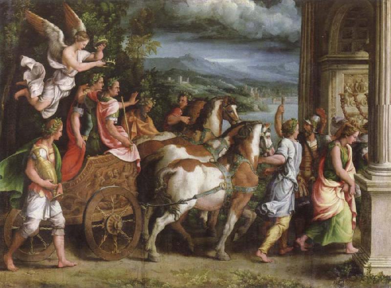 Giulio Romano triumph of titus and vespasia